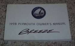 1998 Plymouth Breeze Owner's Manual