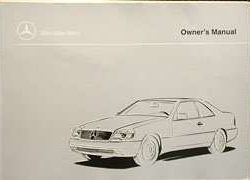 1998 Mercedes Benz CL500 & CL600 CL-Class Owner's Manual