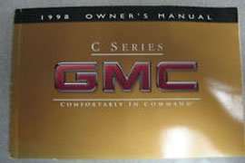 1998 GMC C Series Owner's Manual