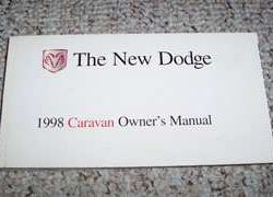 1998 Dodge Caravan & Grand Caravan Owner's Manual