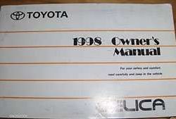 1998 Toyota Celica Owner's Manual