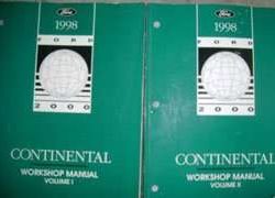 1998 Lincoln Continental Service Manual
