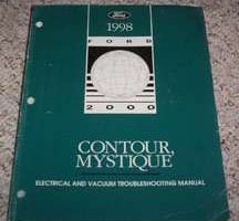 1998 Ford Contour Electrical Wiring Diagrams Troubleshooting Manual
