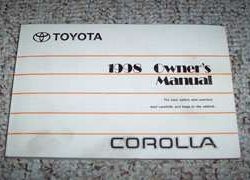 1998 Toyota Corolla Owner's Manual