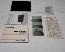 1998 Toyota Corolla Owner's Manual Set
