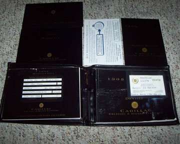 1998 Cadillac Deville Owner's Manual Set