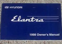 1998 Hyundai Elantra Owner's Manual