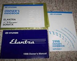 1998 Hyundai Elantra Owner's Manual Set