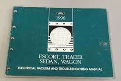 1998 Mercury Tracer Electrical & Vacuum Troubleshooting Manual