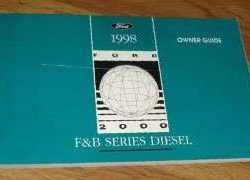 1998 Ford F & B-Series Diesel Truck Owner's Manual