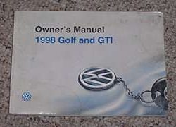 1998 Volkswagen Golf & GTI Owner's Manual