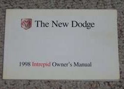 1998 Dodge Intrepid Owner's Manual