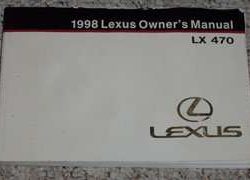 1998 Lexus LX470 Owner's Manual