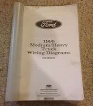 1998 Ford F-800 Truck Large Format Wiring Diagrams Manual