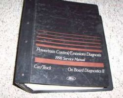 1998 Ford Econoline E-150, E-250 & E-350 OBD II Powertrain Control & Emissions Diagnosis Service Manual