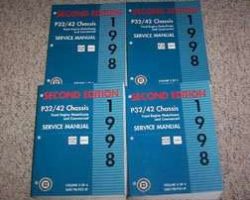 1998 Chevrolet P32, P42 Front Engine Motorhome & Commercial Chassis Shop Service Repair Manual