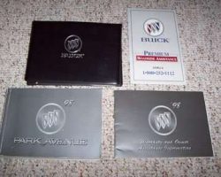 1998 Buick Park Avenue Owner's Manual Set