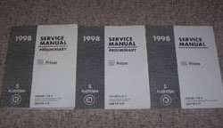 1998 Chevrolet Prizm Service Manual