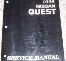 1998 Nissan Quest Service Manual