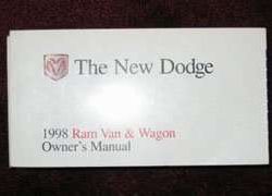 1998 Dodge Ram Van & Wagon Owner's Manual
