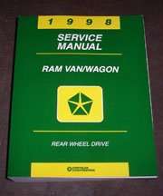 1998 Dodge Ram Van & Wagon Shop Service Repair Manual