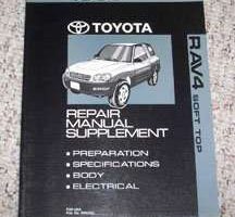 1998 Toyota Rav4 Soft Top Service Repair Manual Supplement