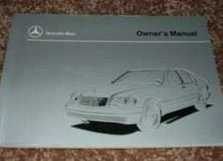 1999 Mercedes Benz S600 Owner's Manual