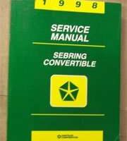 1998 Chrysler Sebring Convertible Service Manual