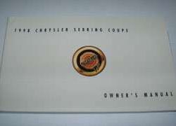 1998 Chrysler Sebring Coupe Owner's Manual