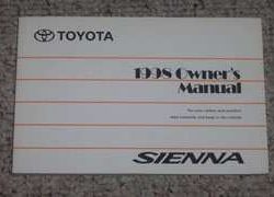 1998 Toyota Sienna Owner's Manual