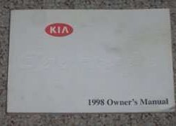 1998 Kia Sportage Owner's Manual