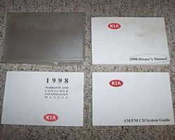 1998 Kia Sportage Owner's Manual Set