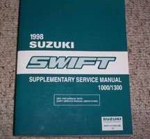 1998 Suzuki Swift 1000 & 1300 Service Manual Supplement