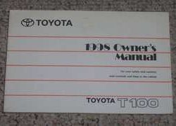 1998 Toyota T100 Owner's Manual