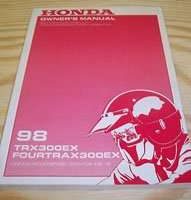 1998 Honda TRX300EX Fourtrax 300EX ATV Owner's Manual