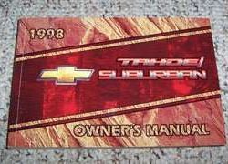 1998 Chevrolet Tahoe, Suburban Owner's Manual
