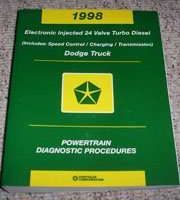 1998 Dodge Ram Truck Electronic Injected 24 Valve Turbo Diesel Powertrain Diagnostic Procedures