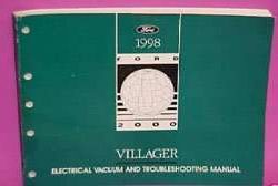 1998 Mercury Villager Electrical & Vacuum Troubleshooting Manual
