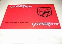 1998 Dodge Viper Owner's Manual