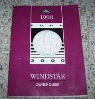 1998 Ford Windstar Owner's Manual