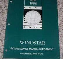 1998 Windstar Evtm Service Manual Suppl