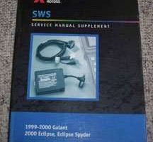 1999 Mitsubishi Galant Service Manual Supplement