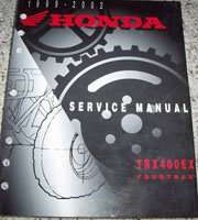 1999 Honda TRX400EX Fourtrax Service Manual