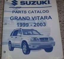 2000 Suzuki Grand Vitara Parts Catalog