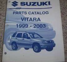 2001 Suzuki Vitara Parts Catalog