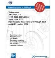1999 Volkswagen GTI  Service Manual DVD