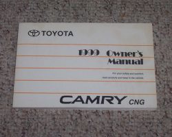 1999 Toyota Camry CNG Owner's Manual