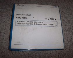 1999 Volkswagen Jetta Electrical Wiring Diagrams Troubleshooting & Component Diagrams