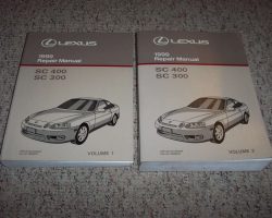 1999 Lexus SC400 & SC300 Service Repair Manual