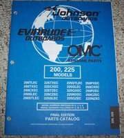 1999 Johnson Evinrude 200 & 225 HP Models Parts Catalog
